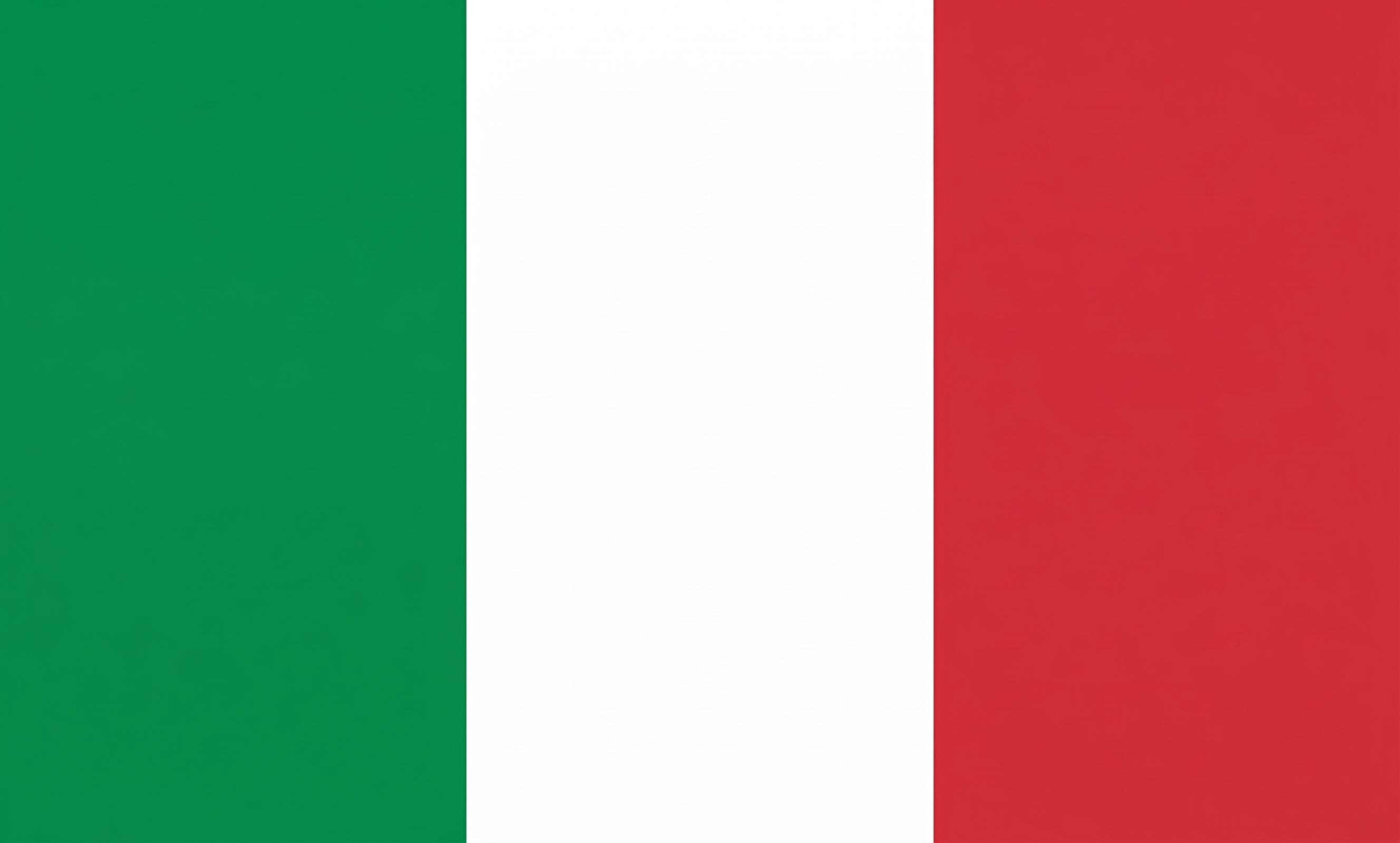 Flag of Italy with green, white, and red vertical stripes